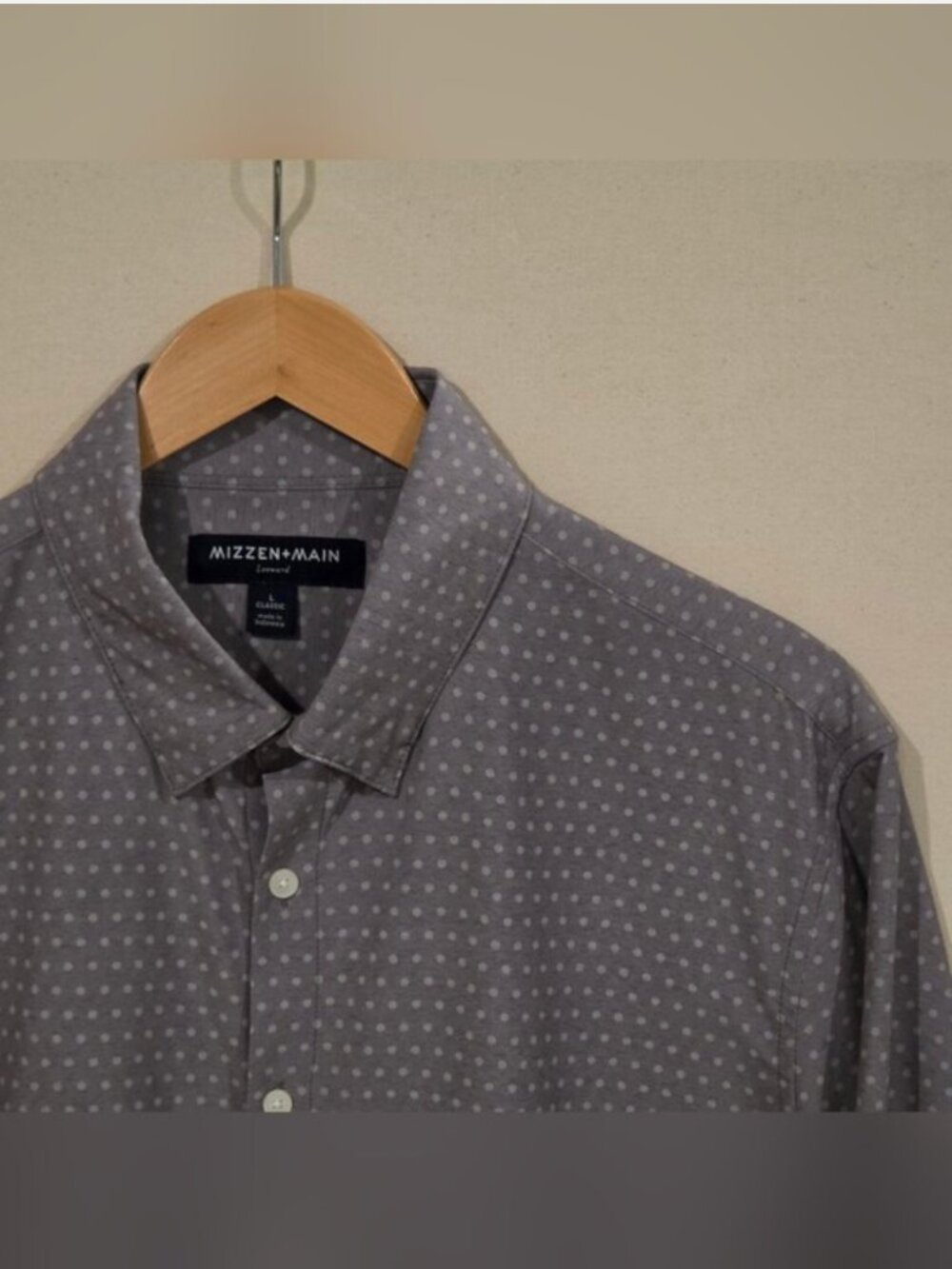 Mizzen + Main Leeward Collection Classic Fit Button Down L